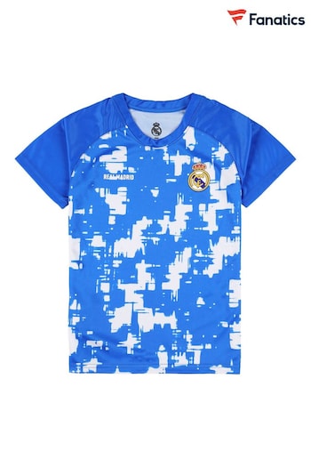 Fanatics Boys Blue Real Madrid Polyester T-Shirt (E07729) | £25