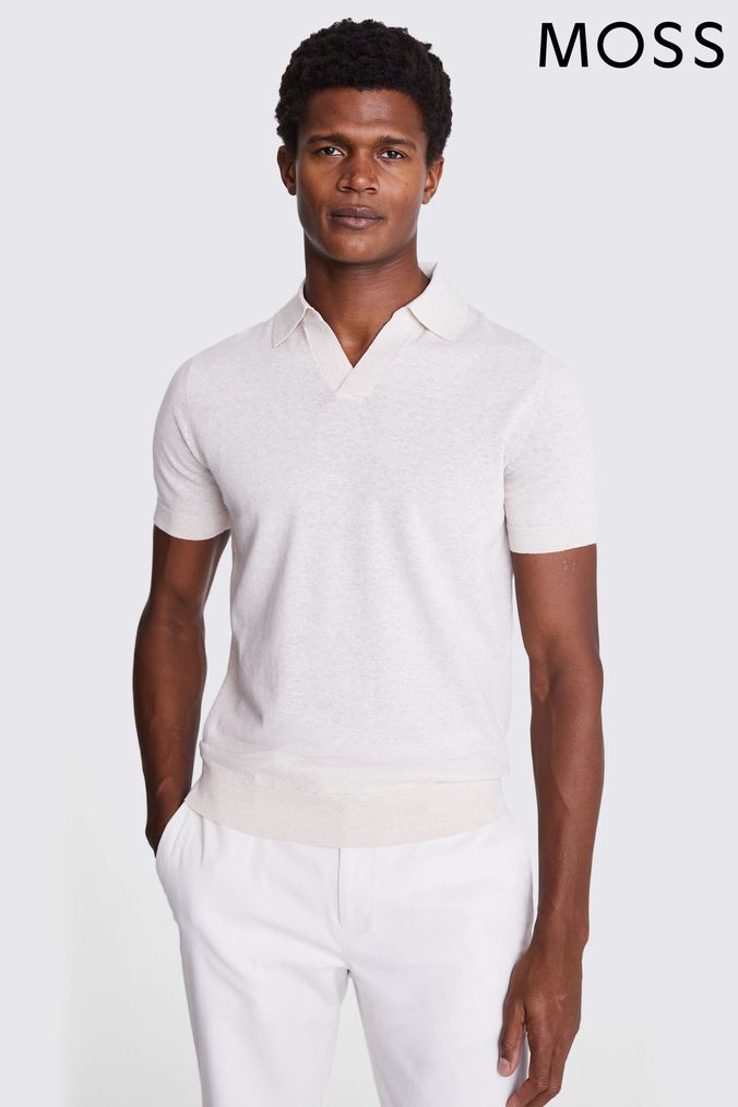 Buy Men s Polo Shirts Linen Tops Online Next UK