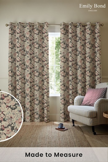 Emily Bond Green Phoebe Made to Measure Curtains (E07967) | £100