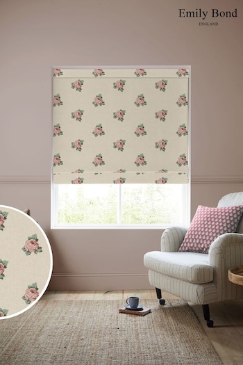 Emily Bond Rouge Red Emily Rose Made to Measure Roman Blind (E07999) | £84