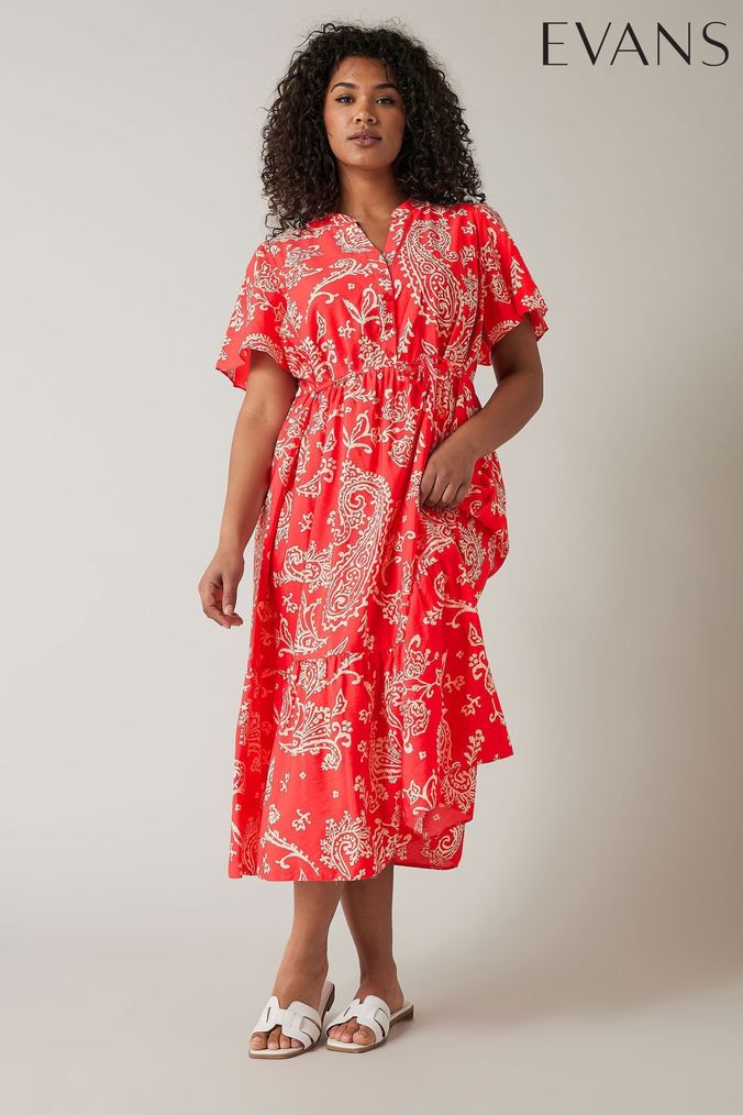 Buy Women s Red Evans Midi Summer Dress Holiday Curve Dresses Online Chiara Ferragni Leggings ArvindShops