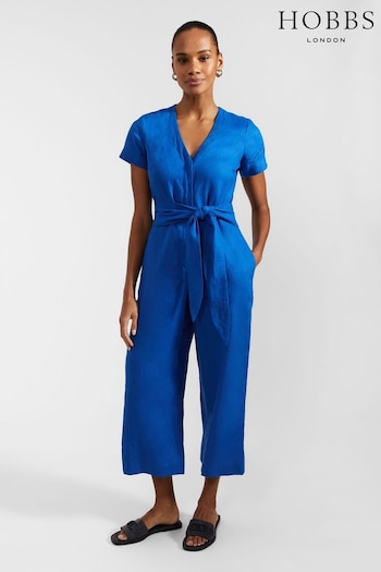 Hobbs Blue Aliya Jumpsuit (E08334) | £139