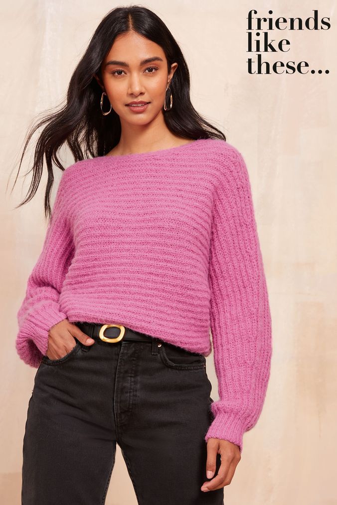 Ladies pink jumpers uk online