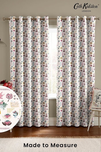 Cath Kidston Multi Wear Your Heart Made to Measure Curtains (E08378) | £82