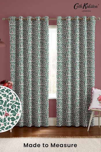 Cath Kidston Green Marble Hearts Made to Measure Curtains (E08379) | £82