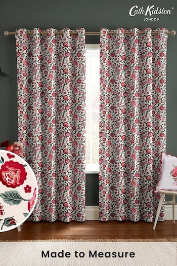 Cath Kidston Red Strawberry Gardens Made to Measure Curtains (E08382) | £82