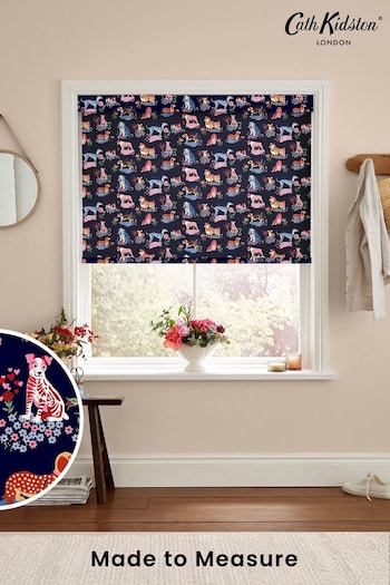 Cath Kidston Navy Blue Puppy Fields Made to Measure Roller Blind (E08437) | £58