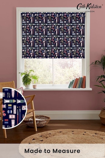 Cath Kidston Navy Blue Artist Curator Made to Measure Roller Blind (E08438) | £58