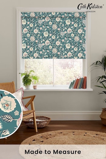 Cath Kidston Teal Blue Strawberry Gardens Made to Measure Roller Blind (E08440) | £58
