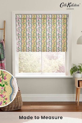 Cath Kidston Yellow Sweet Pea Stripe Made to Measure Roller Blind (E08442) | £58