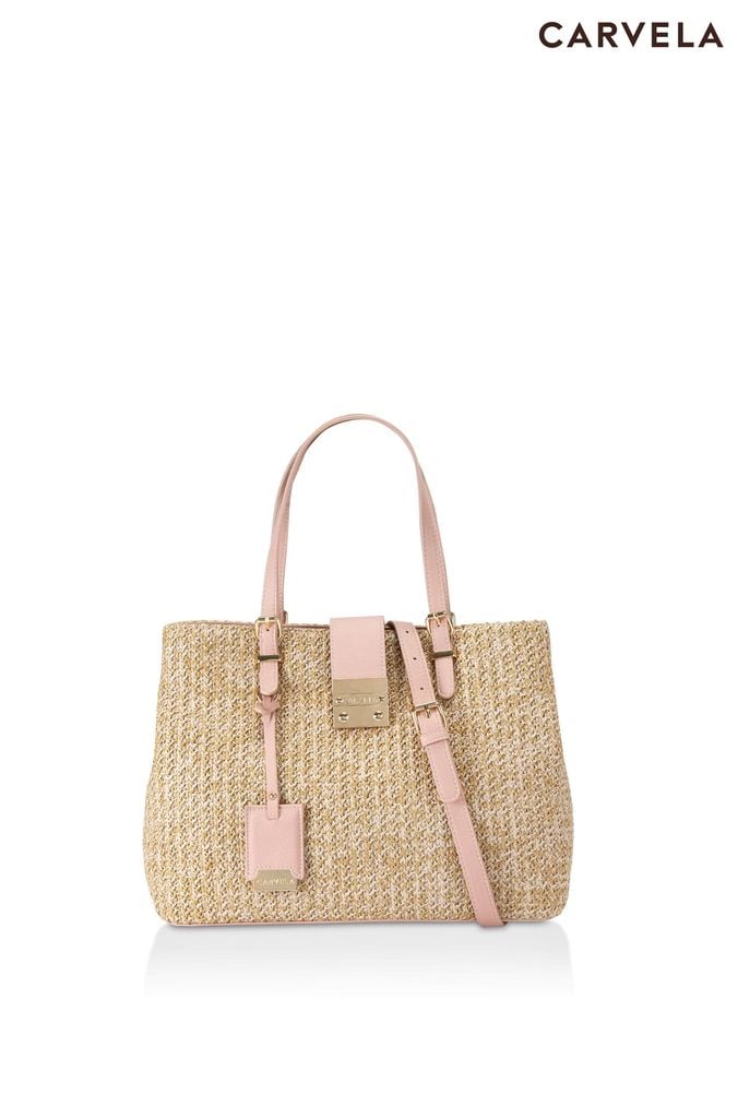 Pink tote purse cheap