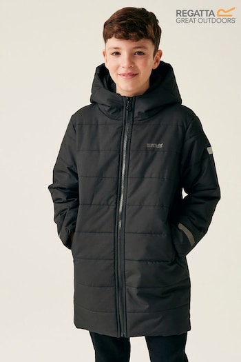 Regatta Black Shower Resistant Junior Lakiver Jacket (E08655) | £42