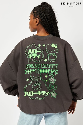 Skinnydip x Hello Kitty Charcoal Grey Sweatshirt (E08867) | £35