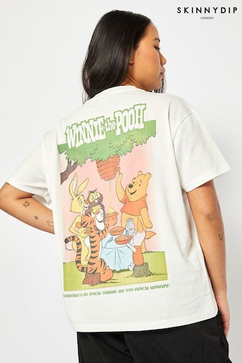 Skinnydip Disney Winnie The Pooh Poster White T-Shirt (E08888) | £22