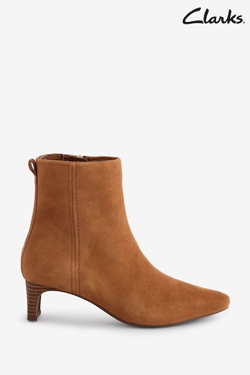 Clarks Brown Suede Edina Up Boots (E08997) | £95