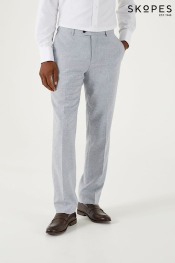 Skopes Silver Tuscany Linen Blend Suit: Tailored KNITWEAR Trousers (E09250) | £59