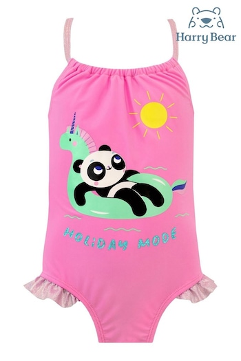 Harry Bear Pink Panda Holiday Mode Swimsuit (E09315) | £12