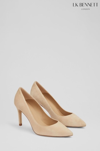LK Bennett Floret Suede Pointed Toe Courts (E09364) | £229 - £249