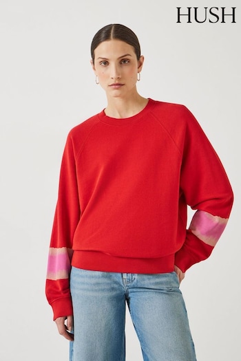 Hush Natural Paula Ombre Sleeve Sweatshirt (E09381) | £65