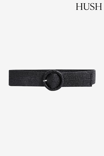 Hush Black Wrenley Woven Belt (E09385) | £45