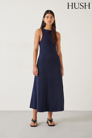 Hush Blue Rosita Jersey Maxi Dress (E09394) | £75
