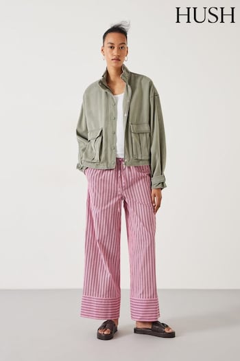 Hush Pink Santorini Striped Trousers (E09400) | £69