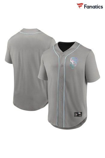 Fanatics Grey San Francisco Giants Iridescent Foundation Football Shirt (E09432) | £60