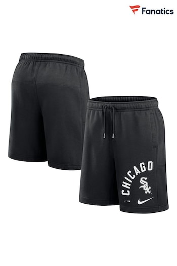 Fanatics Chicago White Sox Arched Kicker Fleece Black Shorts (E09440) | £55