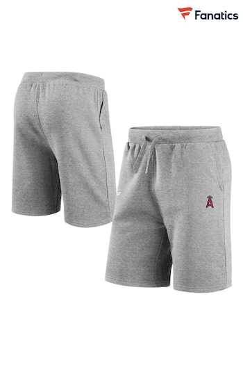 Fanatics Grey Los Angels Of Anaheim Primary Logo Graphic Fleece Shorts (E09471) | £35