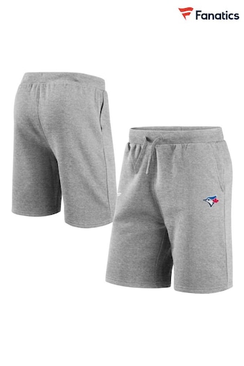 Fanatics Grey Toronto Jays Primary Logo Graphic Fleece Shorts (E09489) | £35