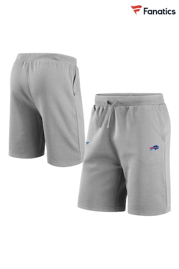 Fanatics Grey Buffalo Bills Primary Logo Graphic Fleece Shorts (E09496) | £35