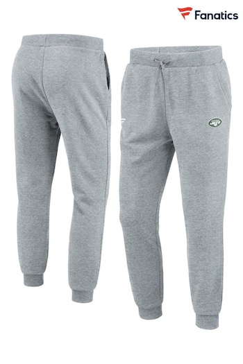 Fanatics Grey New York Jets Primary Logo Graphic Fleece Joggers (E09535) | £50