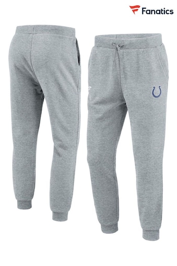 Fanatics Grey Indianapolis Colts Primary Logo Graphic Fleece Joggers (E09559) | £50