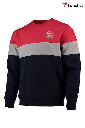 Fanatics Grey Arsenal Crew Sweatshirt (E09617) | £38