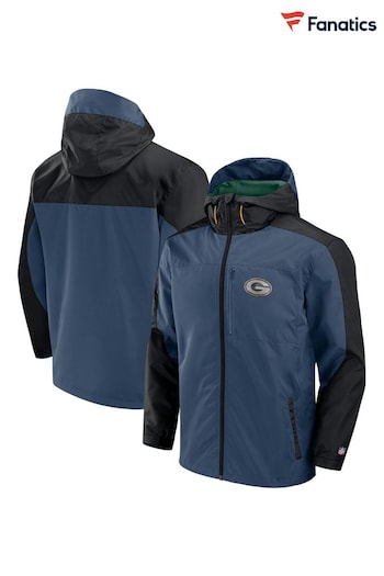 Fanatics Mens Green Bay Packers Hybrid Blue Jacket (E09618) | £80