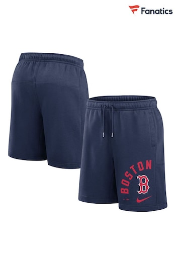 Fanatics Boston Red Sox Arched Kicker Fleece Blue Shorts (E09636) | £55