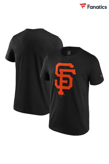 Fanatics 100% Cotton San Francisco Giants Primary Logo Graphic Black T-Shirt (E09686) | £26