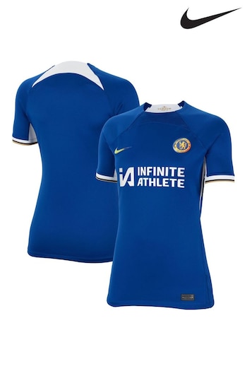 Nike Blue Nike amps Blue 2023-24 Chelsea Home Stadium Sponsored Shirt (E09714) | £80