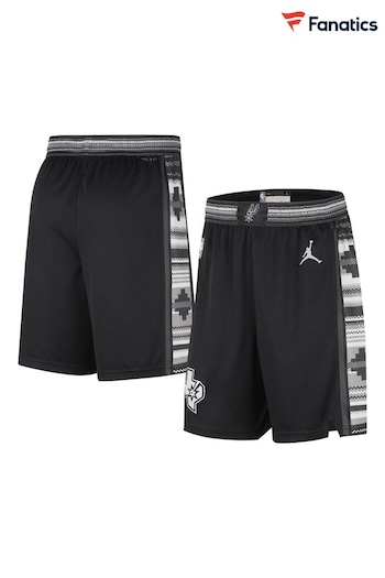 Fanatics San Antonio Spurs Statement Black track Shorts (E09719) | £60