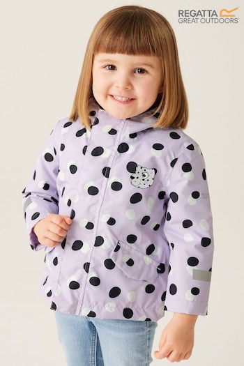 Regatta Purple Animal Rainy Day Waterproof Jacket (E09851) | £35