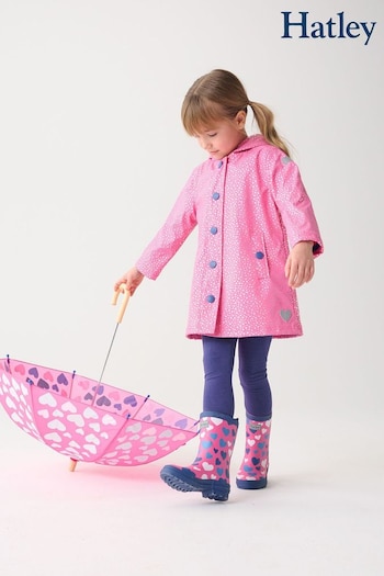 Hatley Pink Glitter Hearts Splash Jacket (E10075) | £44