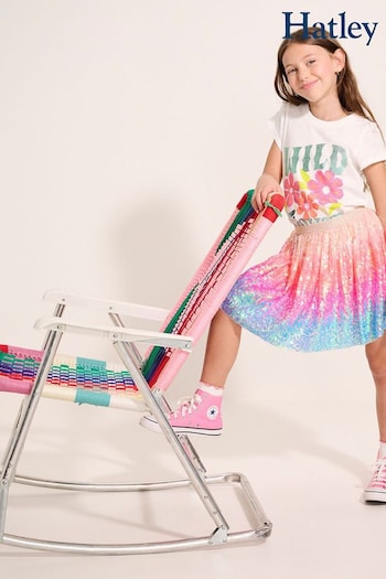 Hatley Pink Happy Sparkly Sequin Tulle Skirt (E10077) | £40