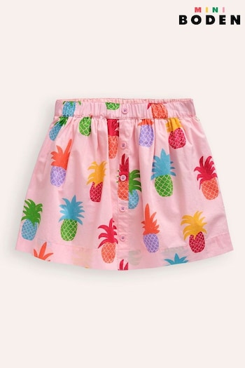 Boden Pink Pineapple Pull On Twirly Skirt (E10109) | £27 - £32