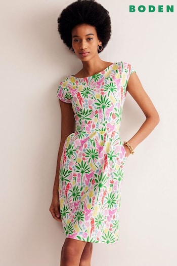 Boden Green Florrie Jersey Dress (E10181) | £65