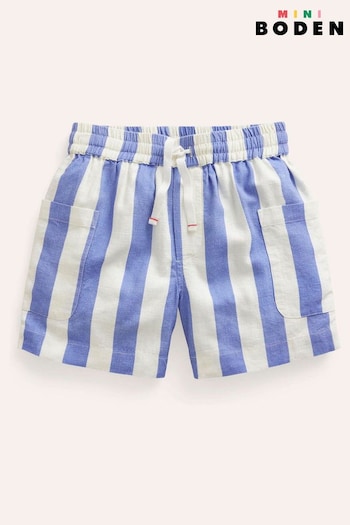 Boden Blue Stripe Pocket Shorts (E10281) | £23 - £27