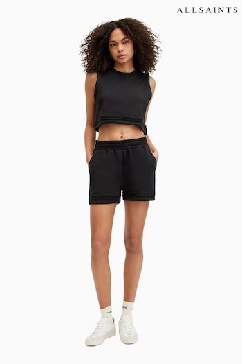 AllSaints Black Ewelina Lila Shorts (E10995) | £59