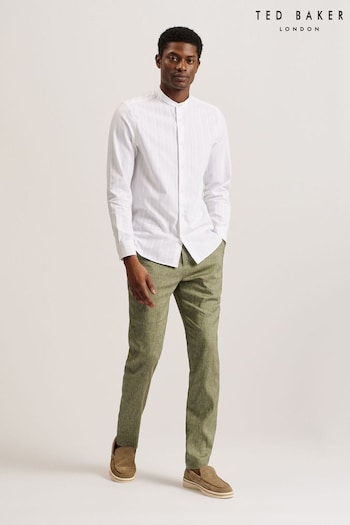 Ted Baker Green Slim Majo Linen Trousers (E11006) | £100
