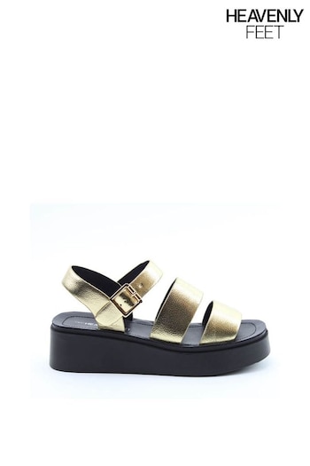 Heavenly Feet Swale Black Sandals (E11155) | £35