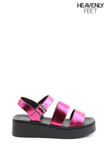 Heavenly Feet Swale Black Sandals (E11161) | £35