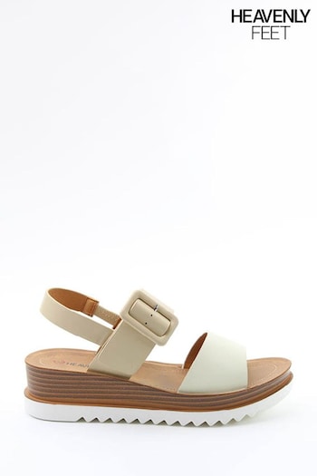 Heavenly Feet Cream Pistachio Sandals (E11166) | £35